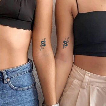 Small Snake Tattoos Set